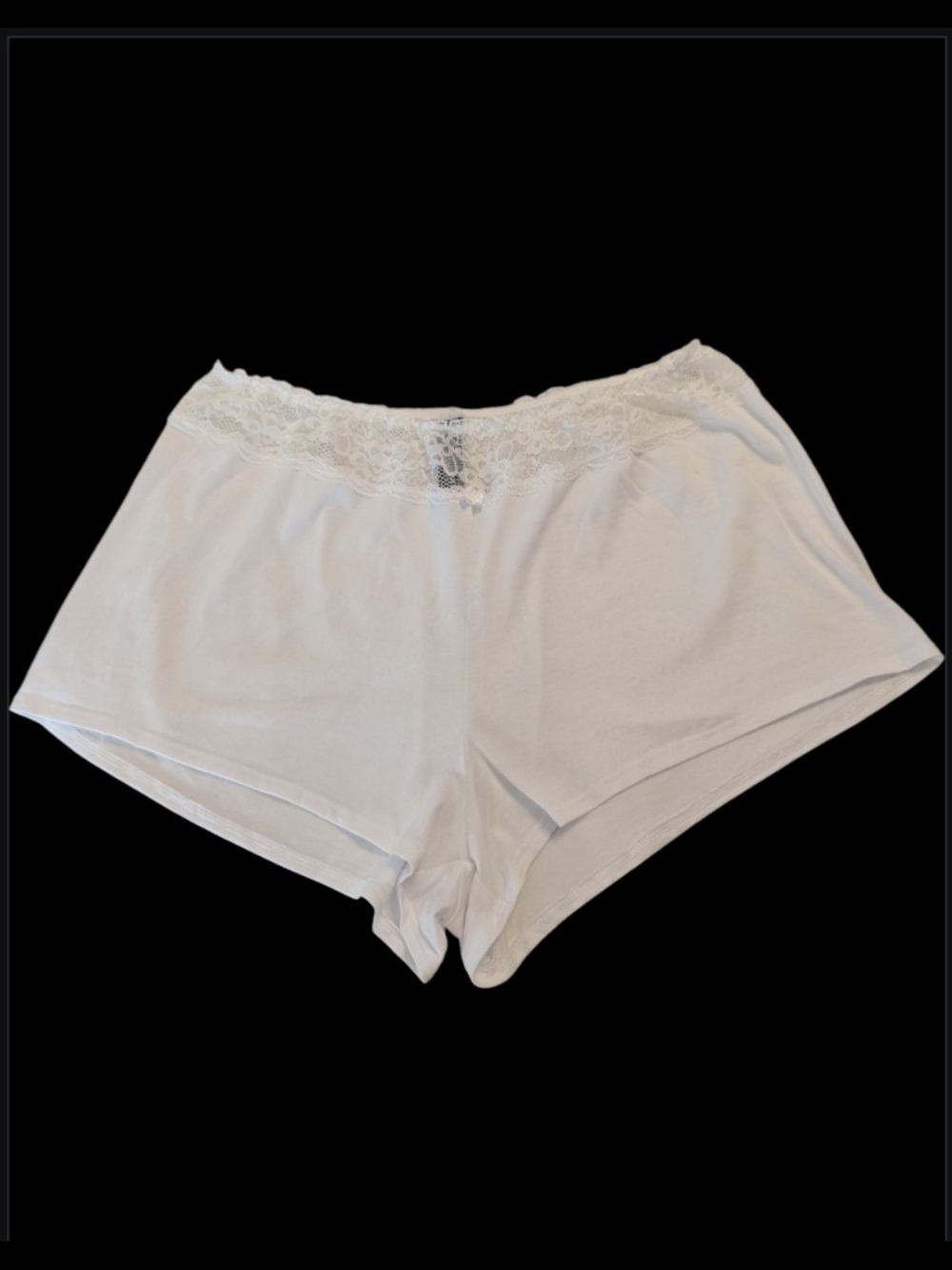 NWOT Adore Me Lace Top White Stretch Brief Shortie Women's Medium